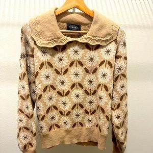Cider sweater beige and floral print